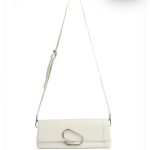 Elegant Ivory Flap Shoulder Bag