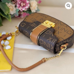 Monogram Brown Chain Strap Shoulder Bag