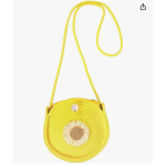 Round Sunflower Sling Bag