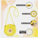 Round Sunflower Sling Bag