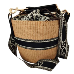 Chic Woven Bucket Sling Bag for Women