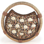 Seashell Embellished Round Handbag for Women