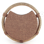 Seashell Embellished Round Handbag for Women